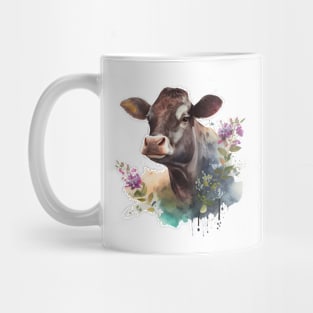 Cow Floral Mug